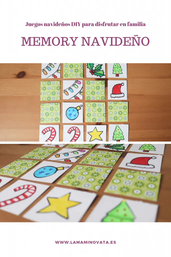 Juegos navideños DIY memory navideño