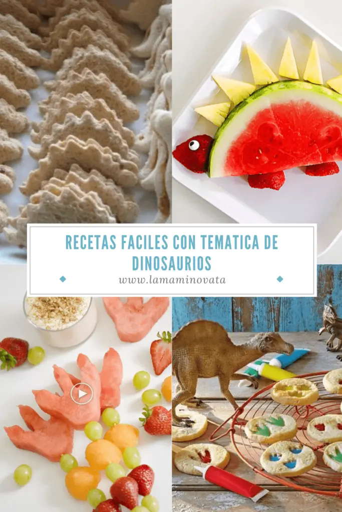 Recetas faciles con tematica de dinosaurios