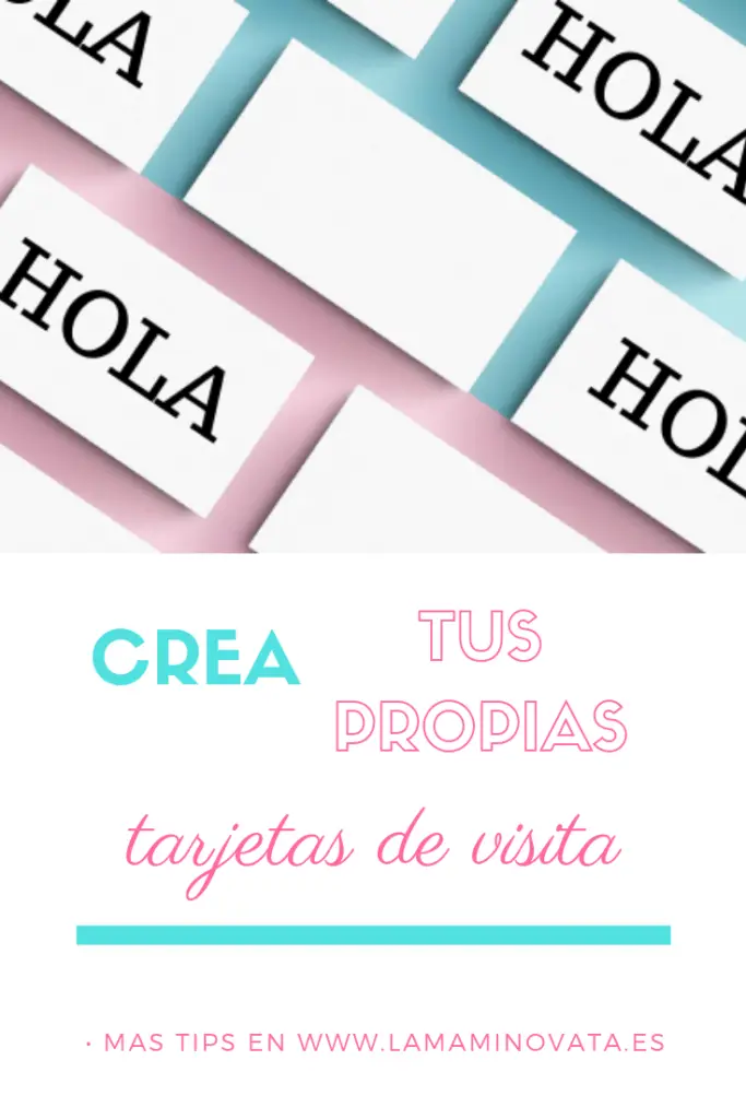 Como hacer tarjetas de visita para bloggers