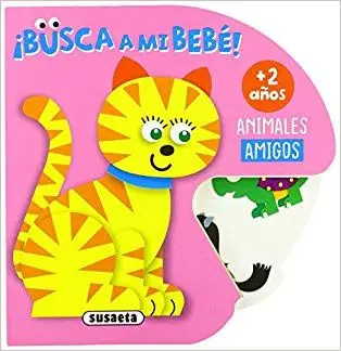 Cubierta de Animales amigos (Busca a mi bebé) Libro de cartón