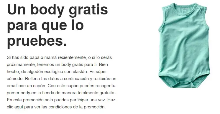 Muestras gratis para bebes y mamas body Zeeman