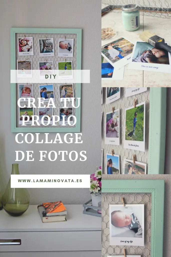 DIY collage de fotos para colgar