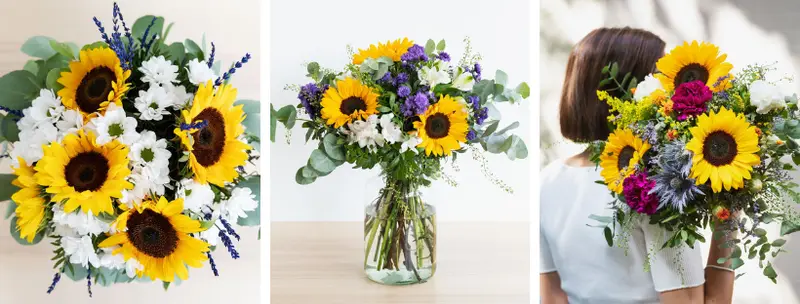 Auto regalarse flores girasoles