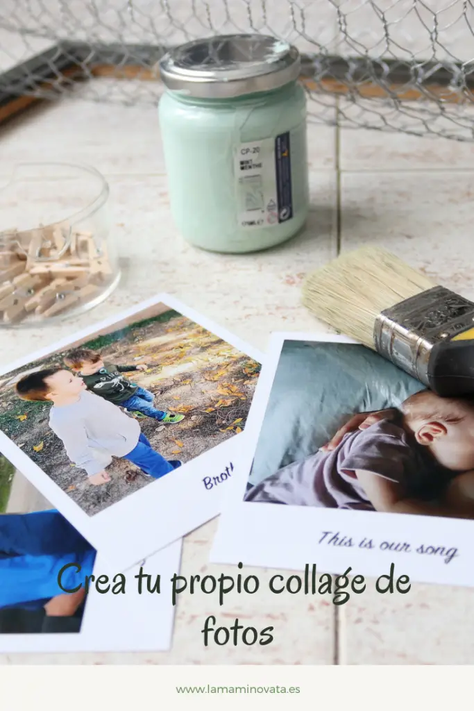 DIY collage de fotos para colgar