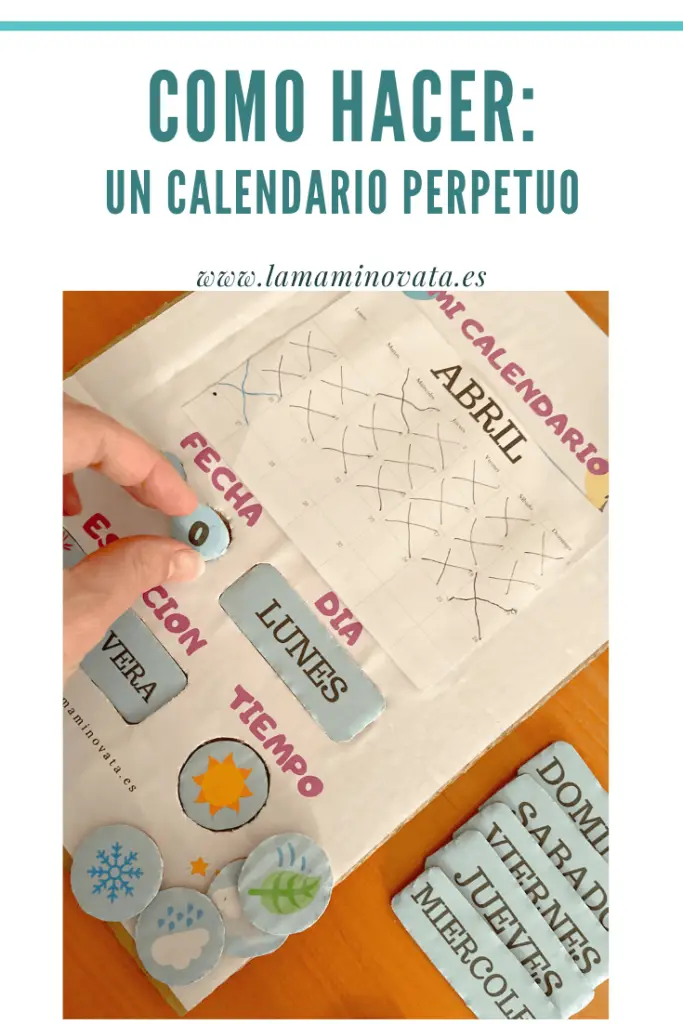 calendario perpetuo para niños
