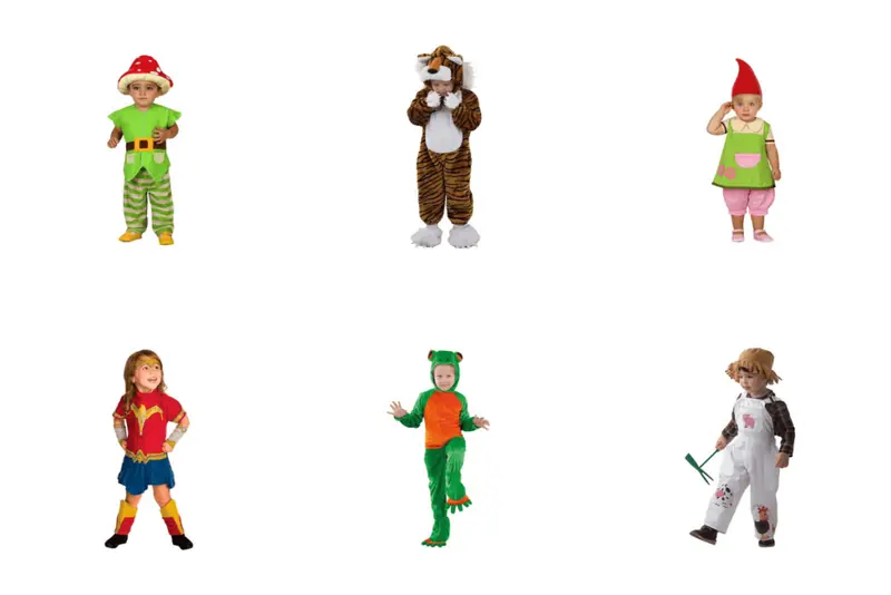 Colección infantil disfraces bacanal